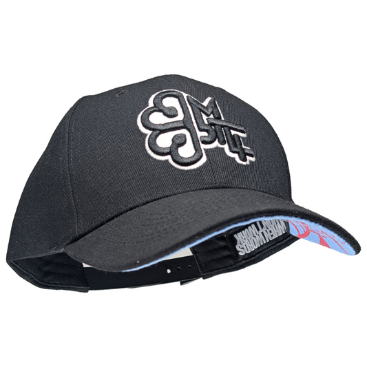 MTL514 BLACK CURVED SNAPBACK